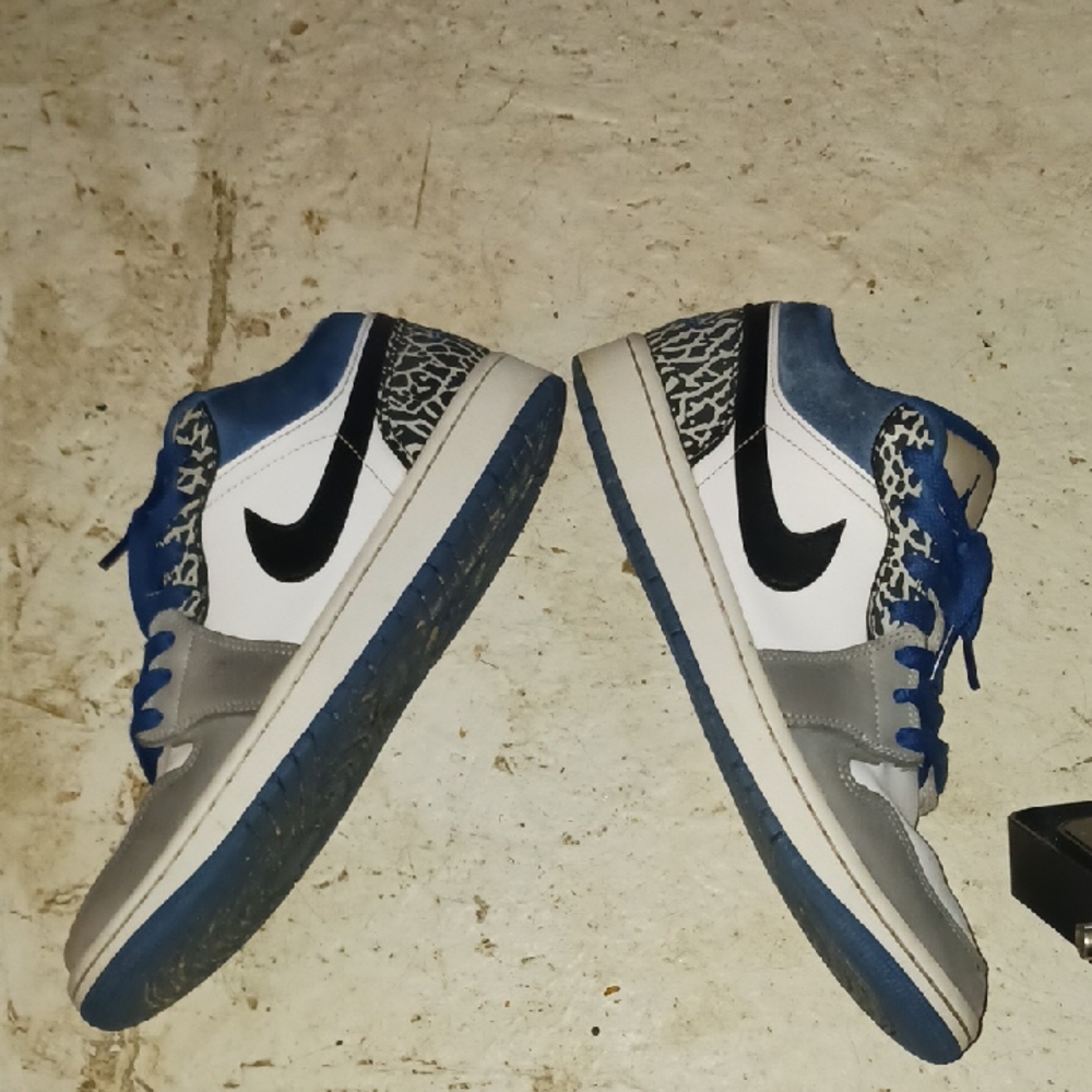 Nike Blue and Gray Sneakers with Streamlined Design
